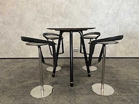 Steelcase/ johanson design - 4 persoons barset ø92 cm. - afbeelding 11 van  18