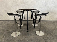 Steelcase/ johanson design - 4 persoons barset ø92 cm. - afbeelding 14 van  18