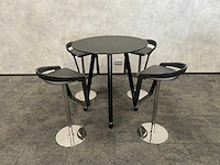 Steelcase/ johanson design - 4 persoons barset ø92 cm. - afbeelding 15 van  18