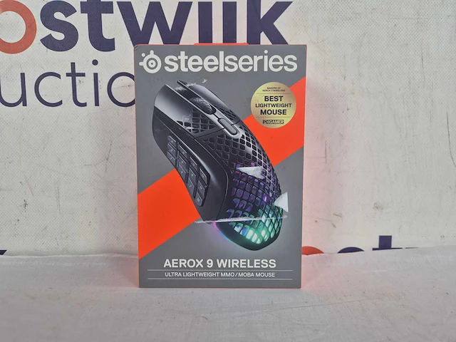 Steelseries aerox 9 - draadloze gaming muis - zwart - afbeelding 2 van  2