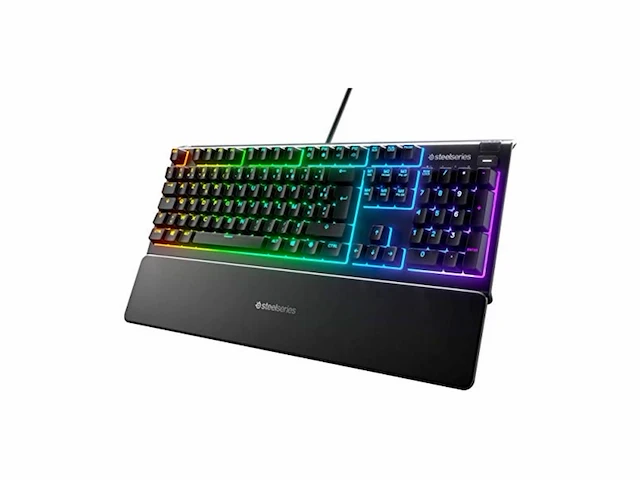 Steelseries apex 3 toetsenbord usb azerty frans zwart - afbeelding 1 van  4