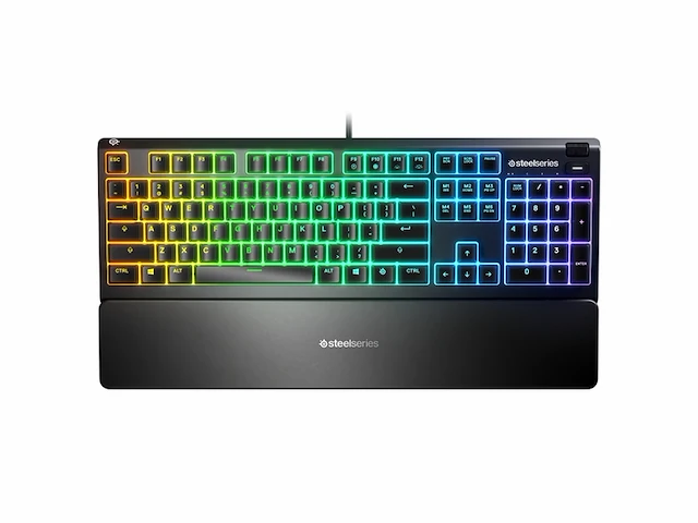 Steelseries apex 3 toetsenbord usb azerty frans zwart - afbeelding 2 van  4