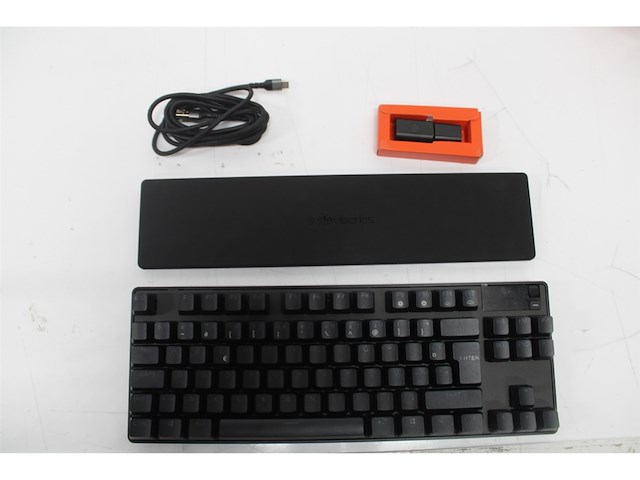 Steelseries apex pro tkl wireless hyper magnetic gaming toetsenbord tkl voor esports aanpasbare activering bluetooth 24 ghz usbc azerty - afbeelding 4 van  4