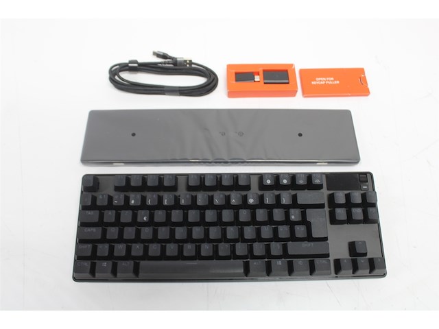 Steelseries apex pro tkl wireless hyper magnetic gamingt toetsenbord tkl voor esports aanpasbare activering bluetooth 24 ghz usbc azerty - afbeelding 4 van  4