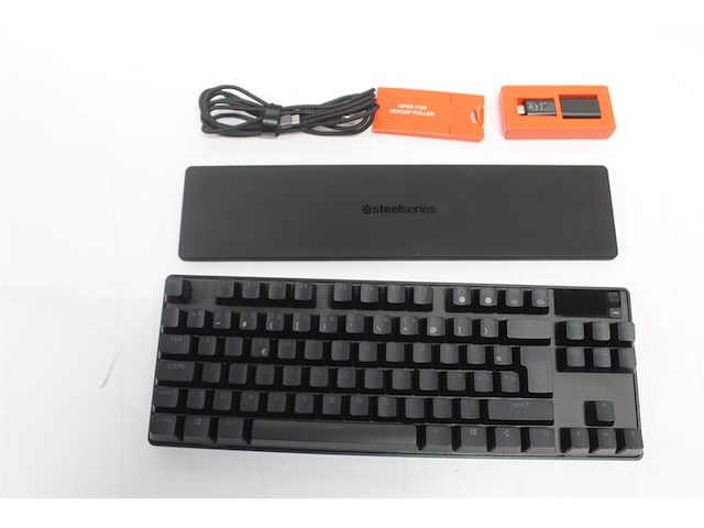 Steelseries apex pro tkl wireless hypermagnetic gamingt toetsenbord tkl voor esports aanpasbare activering bluetooth 24 ghz usbc azerty - afbeelding 4 van  4