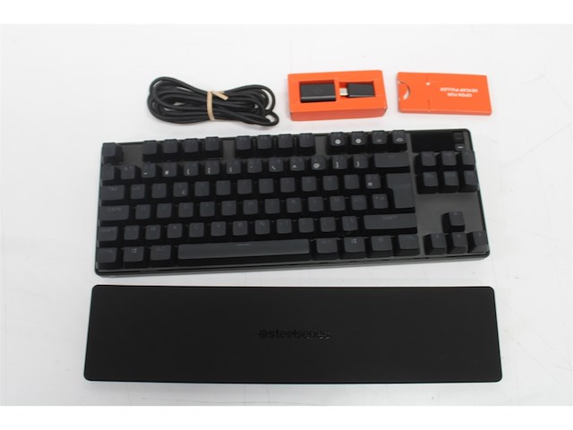 Steelseries apex pro tkl wireless hypermagnetic-gamingtoetsenbord aanpasbare activering bluetooth 24 ghz usb-c franse azerty - afbeelding 3 van  3