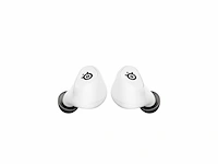 Steelseries arctis gamebuds draadloze gamingoordopjes 2,4 ghz en bluetooth 5.3 ip55 wit - afbeelding 3 van  4
