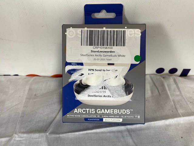 Steelseries arctis gamebuds headset draadloos in-ear gamen bluetooth wit - afbeelding 2 van  2