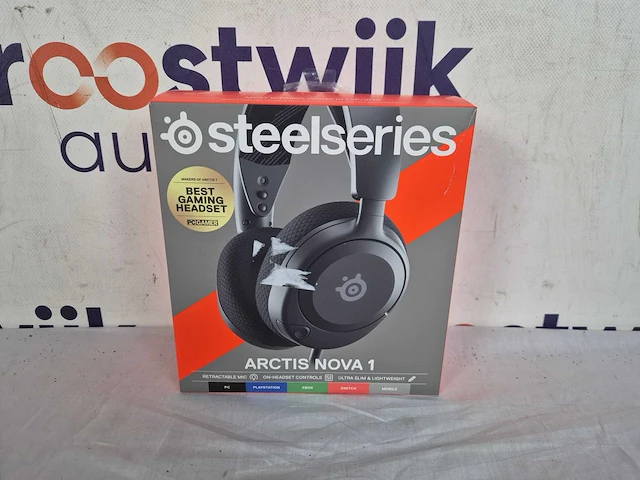 Steelseries arctis nova 1 - gaming headset - zwart - afbeelding 2 van  2