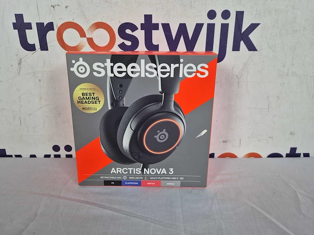Steelseries arctis nova 3 gaming headset met usb-c - zwart - afbeelding 2 van  2