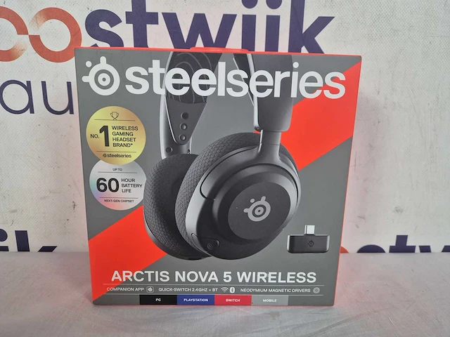Steelseries arctis nova 5 wireless - draadloze gaming headset - zwart - 100+ audio presets - 60 uur - afbeelding 2 van  2