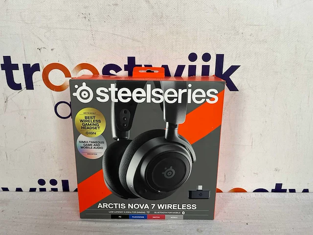Steelseries arctis nova 7 - draadloze gaming headset - ps4/ps5, pc & nintendo switch - zwart - afbeelding 2 van  2