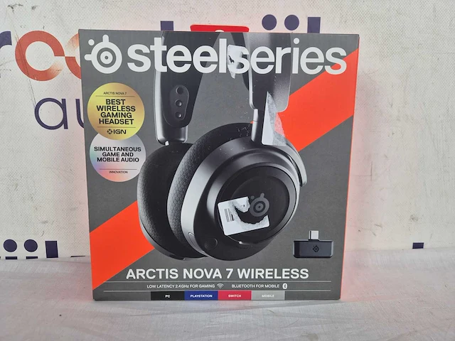 Steelseries arctis nova 7 - draadloze gaming headset - ps4/ps5, pc & nintendo switch - zwart - afbeelding 2 van  2