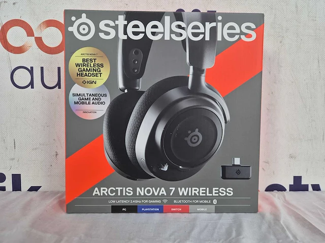 Steelseries arctis nova 7 - draadloze gaming headset - ps4/ps5, pc & nintendo switch - zwart - afbeelding 2 van  2