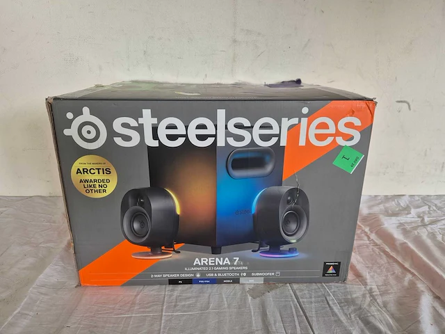 Steelseries arena 7 - 2.1 multimedia speakers met rgb - usb/bluetooth/optical - afbeelding 2 van  2
