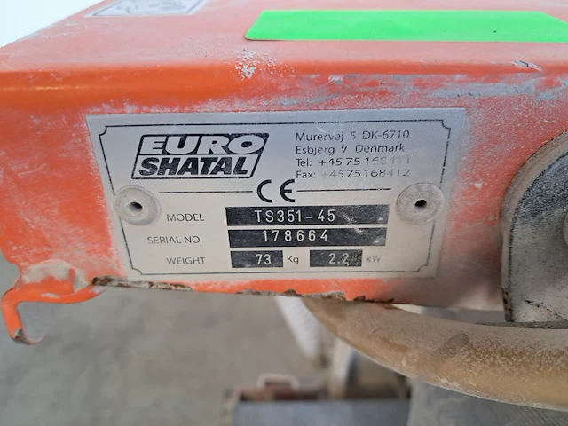Steen-tafelzaagmachine - 600mm - 230v euro shatal, ts351-45, bouwjaar 2016 - afbeelding 9 van  9