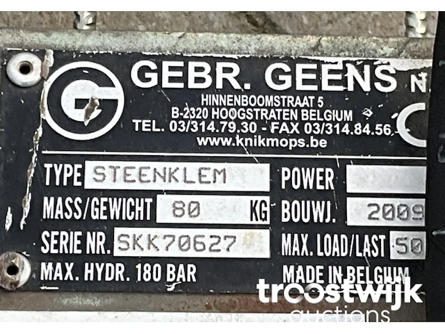Steenklem ten behoeve van knikmops - afbeelding 5 van  13