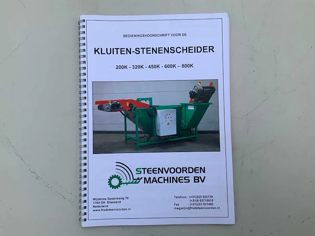 Steenvoorden 320k kluiten- en stenenscheider - afbeelding 10 van  20