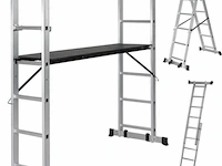 Steiger - multifuncitionele ladder - ladderrek - werkblad - werkplatform - 4 in 1 - afbeelding 1 van  13