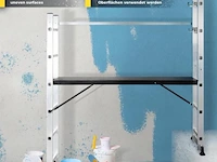 Steiger - multifuncitionele ladder - ladderrek - werkblad - werkplatform - 4 in 1 - afbeelding 8 van  13