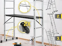 Steiger - multifuncitionele ladder - ladderrek - werkblad - werkplatform - 4 in 1 - afbeelding 12 van  13