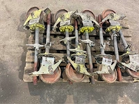Steiger zwenkwielen (8x) - afbeelding 2 van  2