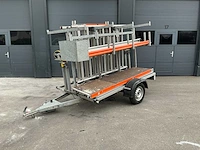 Steigeraanhanger met rolsteiger