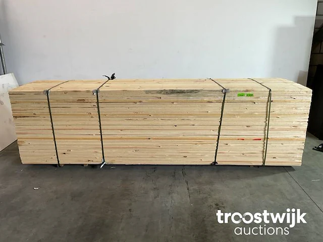 Steigerhout plank ruw 398x20x2.2 cm - afbeelding 1 van  8