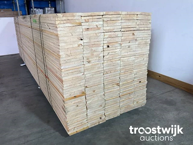 Steigerhout plank ruw 398x20x2.2 cm - afbeelding 2 van  8