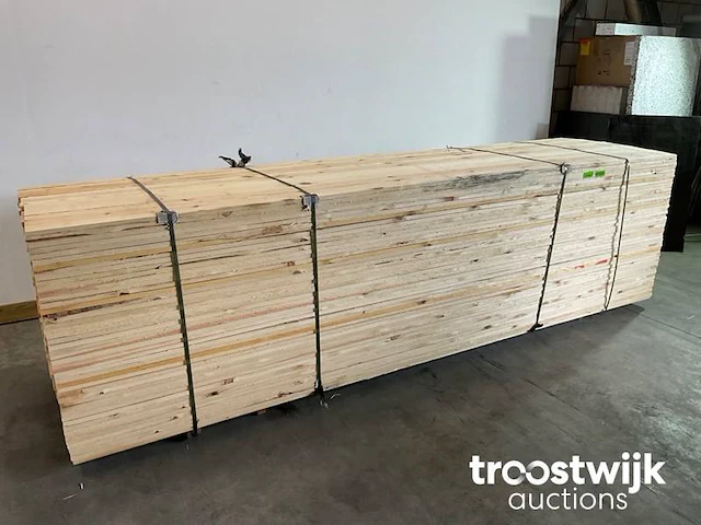 Steigerhout plank ruw 398x20x2.2 cm - afbeelding 4 van  8