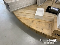Steigerhout plateau “ø 320 cm” - afbeelding 4 van  4