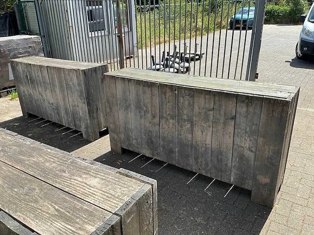 Steigerhouten buffetmeubels (4x) - afbeelding 3 van  7