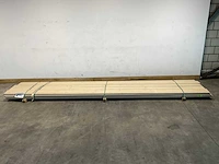 Steigerhouten plank vintage geborsteld 500x19,5x2,8 cm (18x) - afbeelding 2 van  7