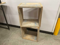 Steigerhouten presentatie display (2x) - afbeelding 1 van  1