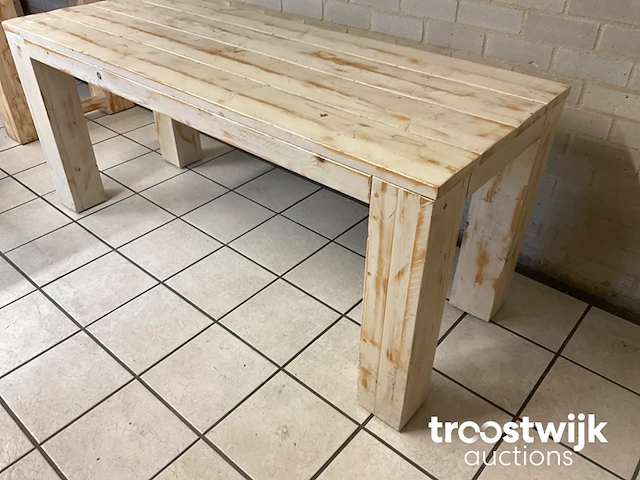 Steigerhouten tafel - afbeelding 2 van  4