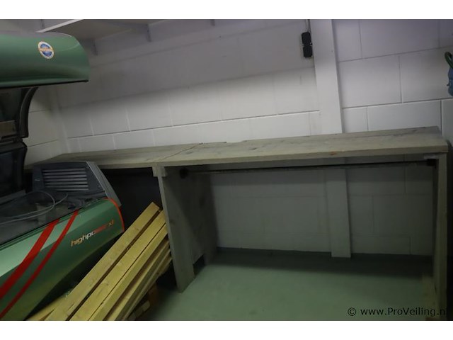 Steigerhouten werkbank - 320x61x93cm - afbeelding 1 van  6