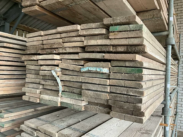 Steigerplank 5m in bok (75x) - afbeelding 3 van  5