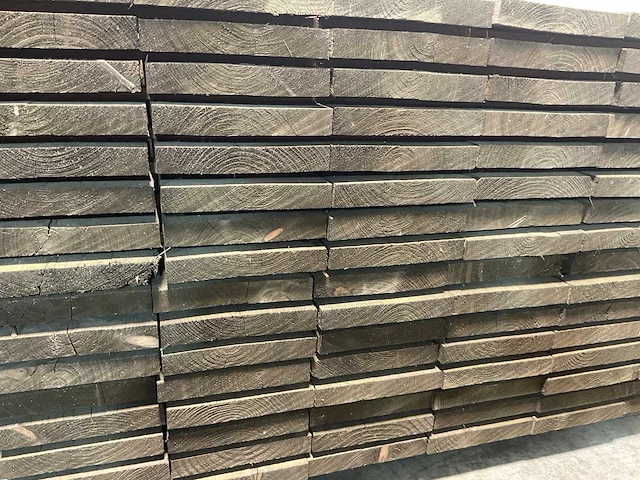Steigerplank geïmpregneerd vurenhout - 400x19x2,9 cm (96x) - afbeelding 5 van  5