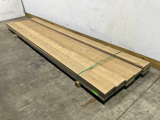 Steigerplank 'old look' 400x19,5x3 cm (16x) - afbeelding 1 van  7