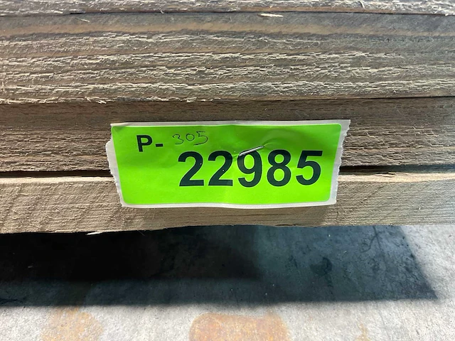 Steigerplank 'old look' 400x19,5x3 cm (16x) - afbeelding 7 van  7