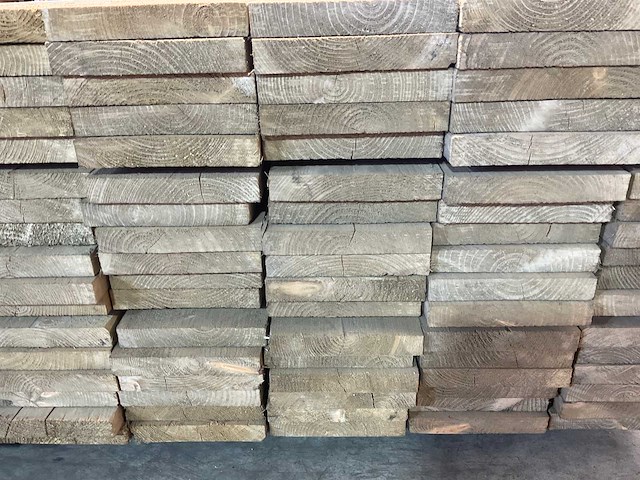 Steigerplank 'old look' 500x19,5x3 cm (14x) - afbeelding 5 van  6