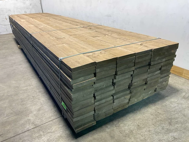 Steigerplank 'old look' 500x19,5x3 cm (25x) - afbeelding 4 van  6