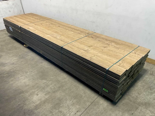 Steigerplank 'old look' 500x19,5x3 cm (25x) - afbeelding 1 van  6