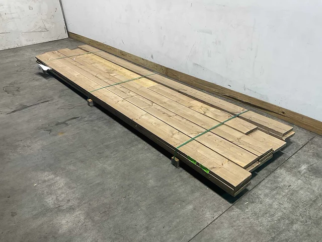 Steigerplank old look gedroogd 400x19,5x3 cm (70x) - afbeelding 1 van  6