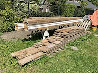 Steigerplanken met balkhout - afbeelding 1 van  6