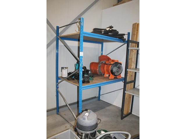 Stelling met 2 schappen. afmeting 160 x 100 x 225 cm - afbeelding 2 van  2