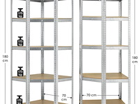 Stellingkast corner basic 180 x 70 x 70 - afbeelding 2 van  10