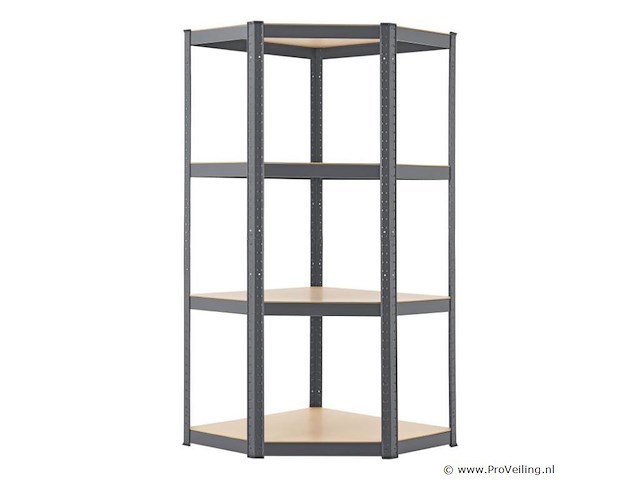 Stellingkast / opbergrek - corner easy - 160 x 75 x 75cm - afbeelding 1 van  14