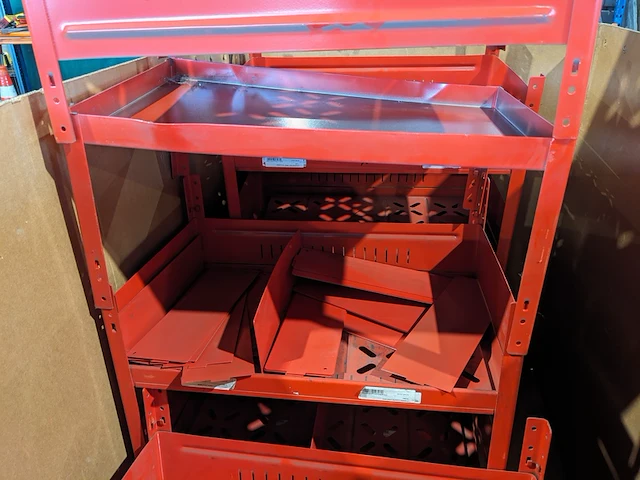 Stellingmateriaal t.b.v. klein materiaal, rood - afbeelding 5 van  6