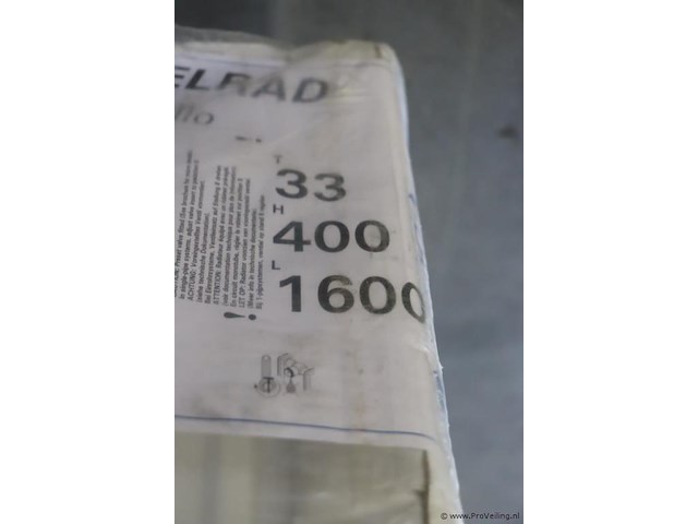 Stelrad radiator - 160x40x33cm | type novello | nieuw in verpakking - afbeelding 3 van  3